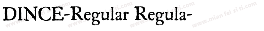 DINCE-Regular Regula字体转换
